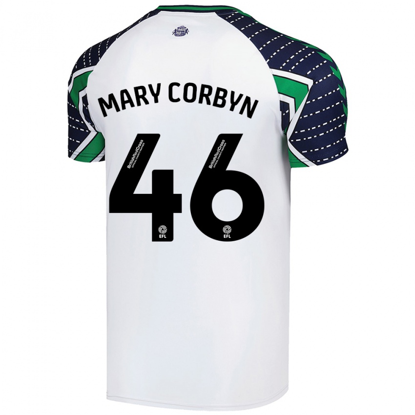 Criança Camisola Mary Corbyn #46 Branco Alternativa 2024/25 Camisa Brasil