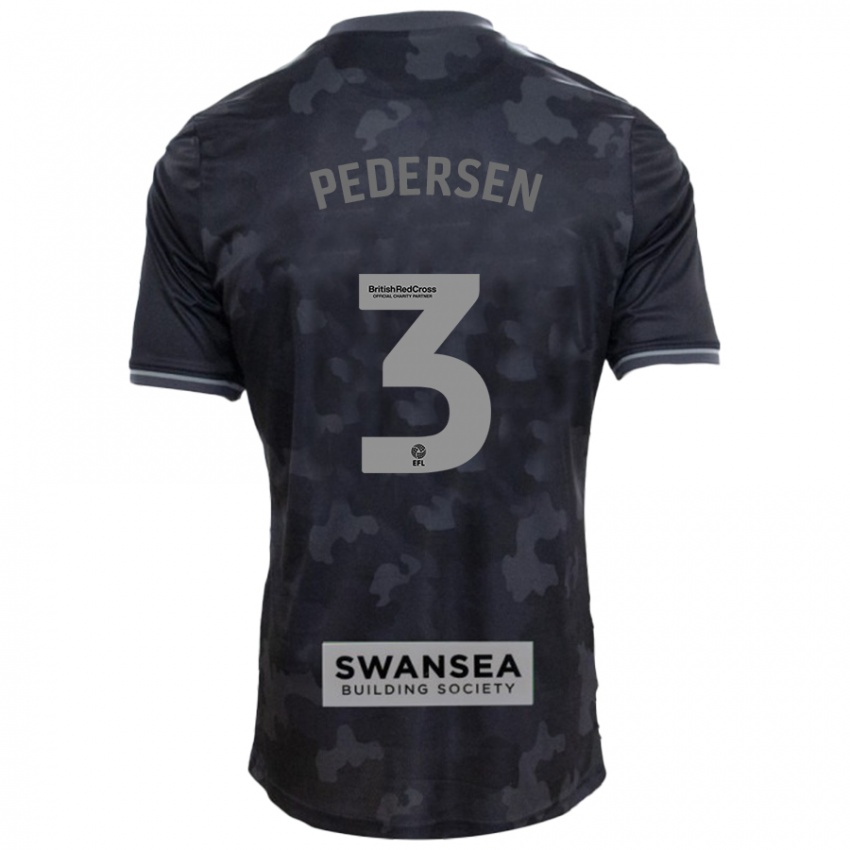 Criança Camisola Kristian Pedersen #3 Preto Alternativa 2024/25 Camisa Brasil