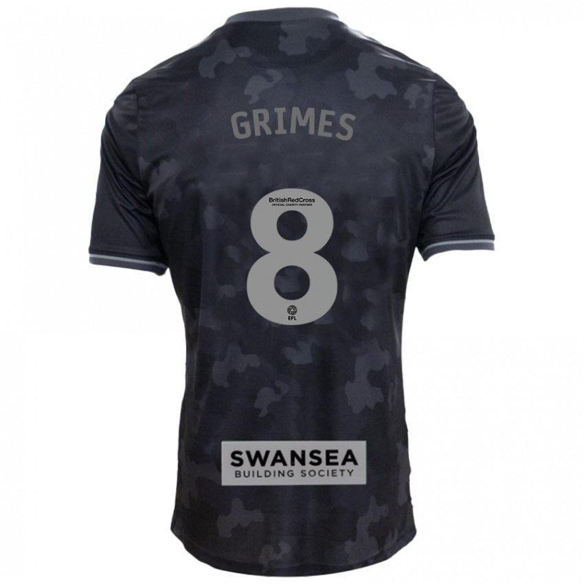 Criança Camisola Matt Grimes #8 Preto Alternativa 2024/25 Camisa Brasil