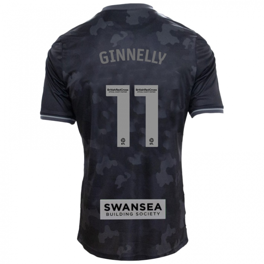 Criança Camisola Josh Ginnelly #11 Preto Alternativa 2024/25 Camisa Brasil