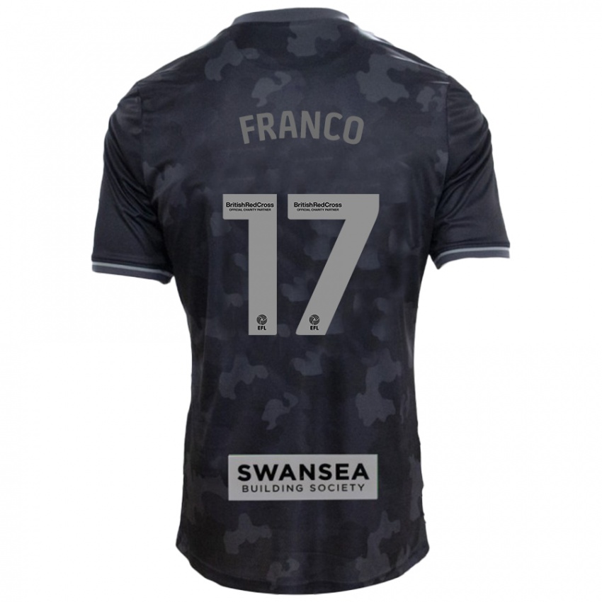 Criança Camisola Gonçalo Franco #17 Preto Alternativa 2024/25 Camisa Brasil