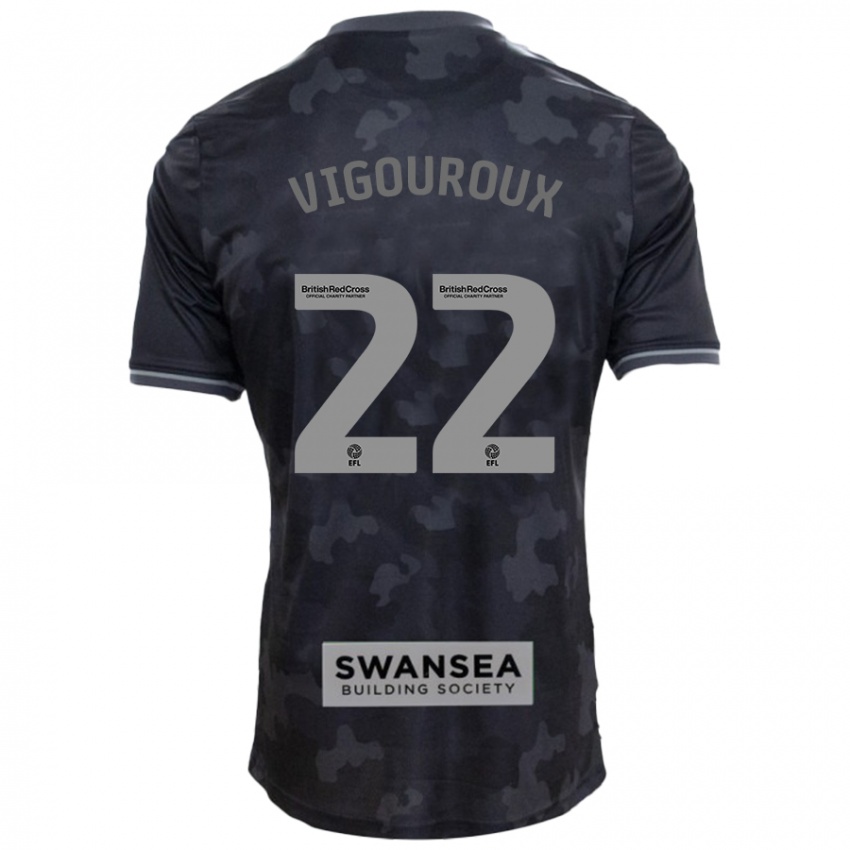 Criança Camisola Lawrence Vigouroux #22 Preto Alternativa 2024/25 Camisa Brasil