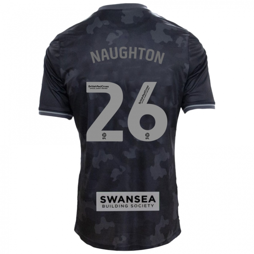 Criança Camisola Kyle Naughton #26 Preto Alternativa 2024/25 Camisa Brasil