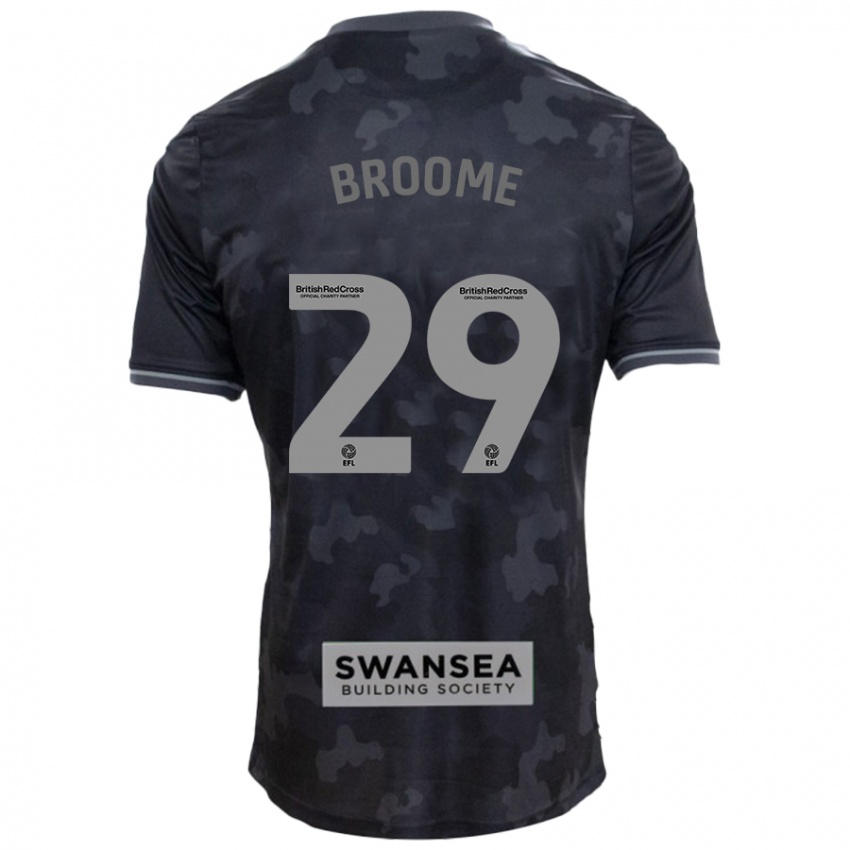 Criança Camisola Nathan Broome #29 Preto Alternativa 2024/25 Camisa Brasil