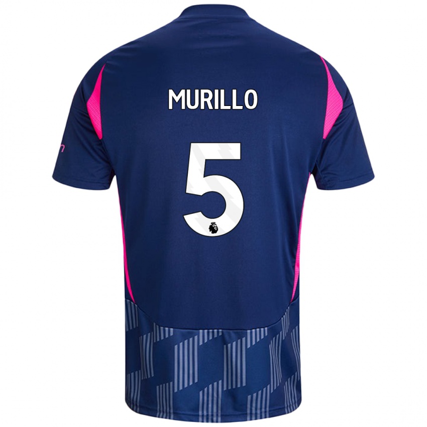 Criança Camisola Murillo #5 Rosa Azul Real Alternativa 2024/25 Camisa Brasil