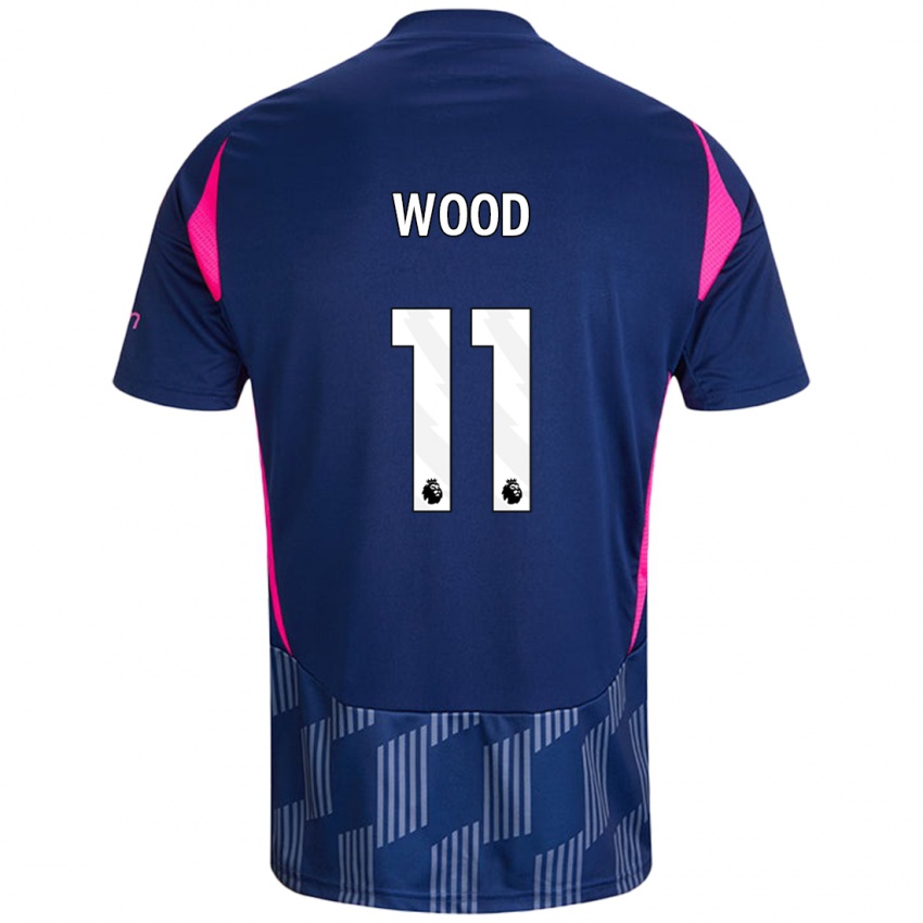 Criança Camisola Chris Wood #11 Rosa Azul Real Alternativa 2024/25 Camisa Brasil