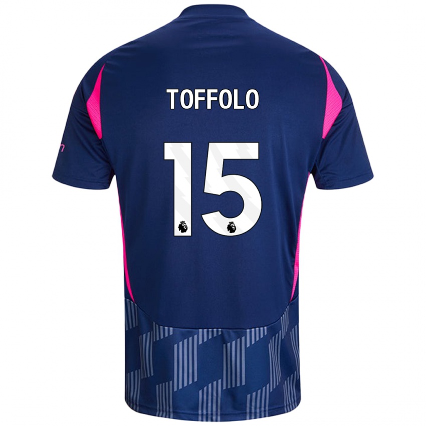 Criança Camisola Harry Toffolo #15 Rosa Azul Real Alternativa 2024/25 Camisa Brasil