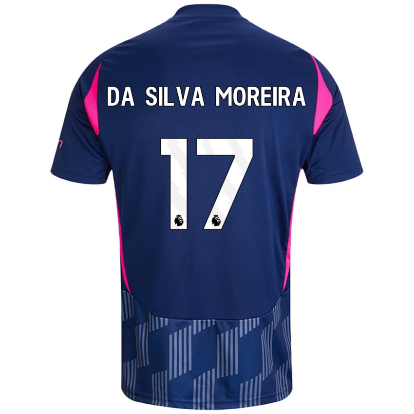 Criança Camisola Eric Da Silva Moreira #17 Rosa Azul Real Alternativa 2024/25 Camisa Brasil