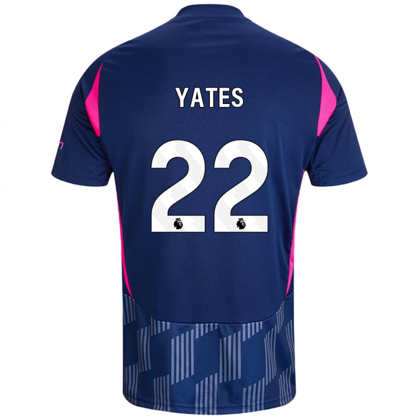 Criança Camisola Ryan Yates #22 Rosa Azul Real Alternativa 2024/25 Camisa Brasil