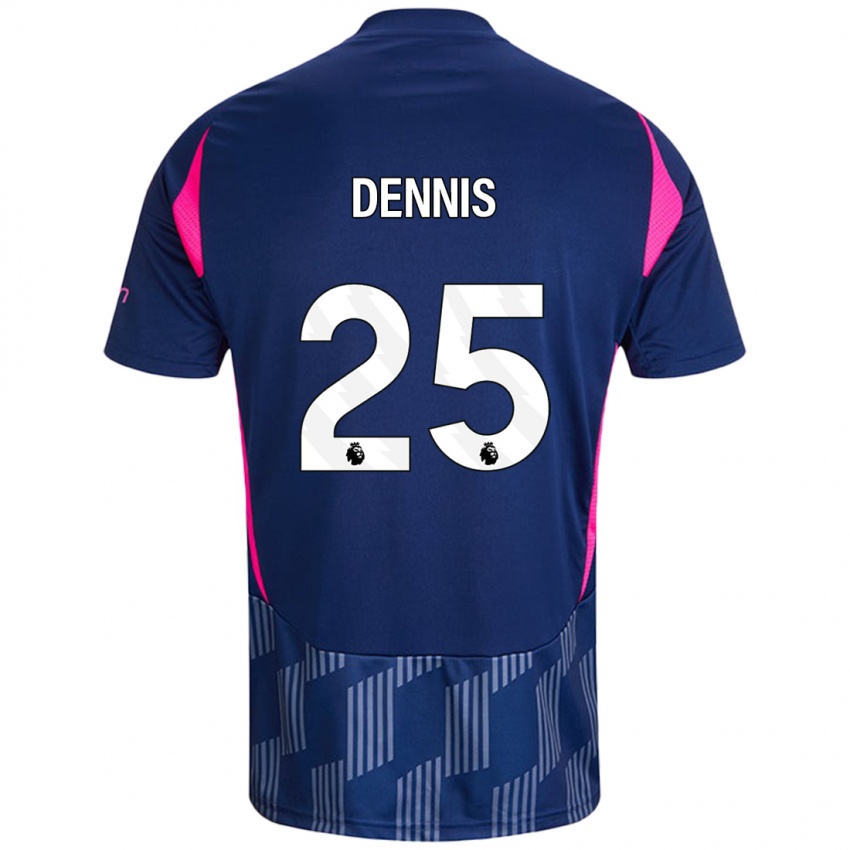 Criança Camisola Emmanuel Dennis #25 Rosa Azul Real Alternativa 2024/25 Camisa Brasil