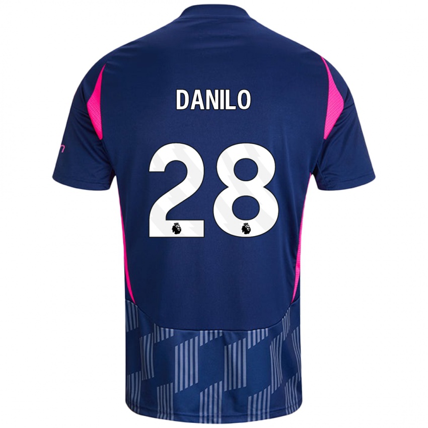 Criança Camisola Danilo #28 Rosa Azul Real Alternativa 2024/25 Camisa Brasil