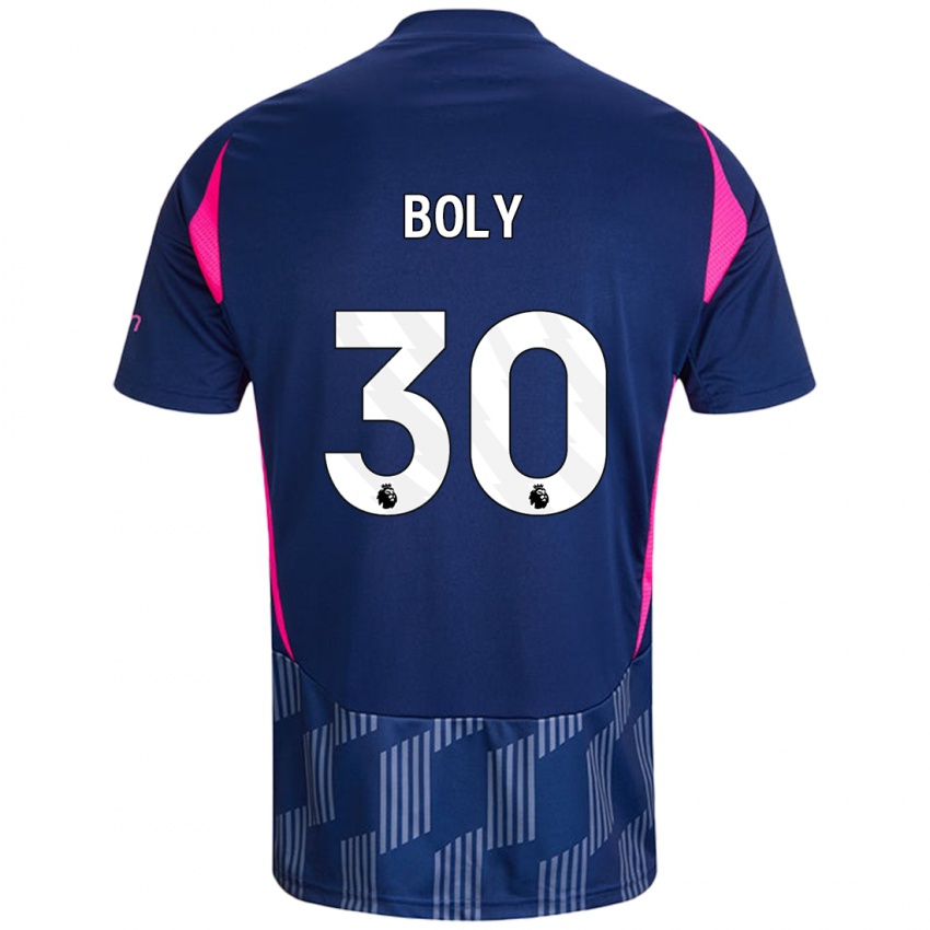 Criança Camisola Willy Boly #30 Rosa Azul Real Alternativa 2024/25 Camisa Brasil