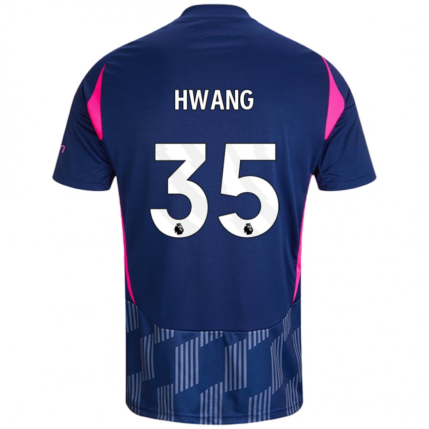 Criança Camisola Ui-Jo Hwang #35 Rosa Azul Real Alternativa 2024/25 Camisa Brasil