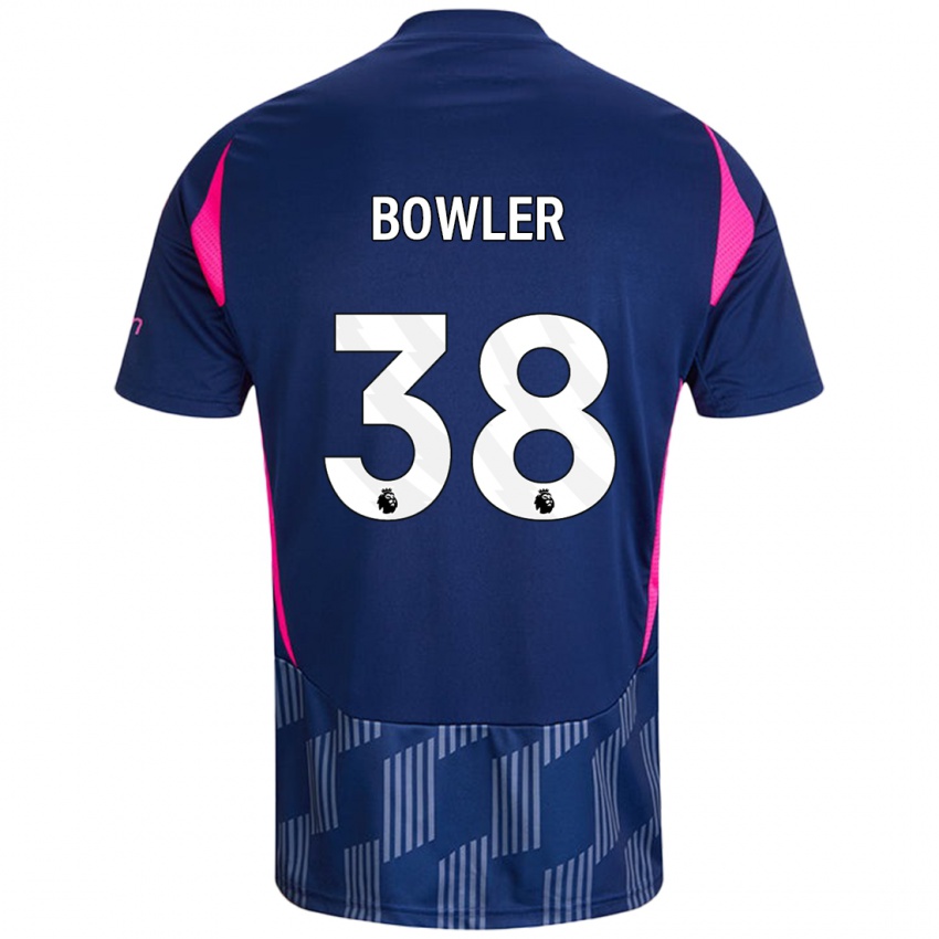 Criança Camisola Josh Bowler #38 Rosa Azul Real Alternativa 2024/25 Camisa Brasil