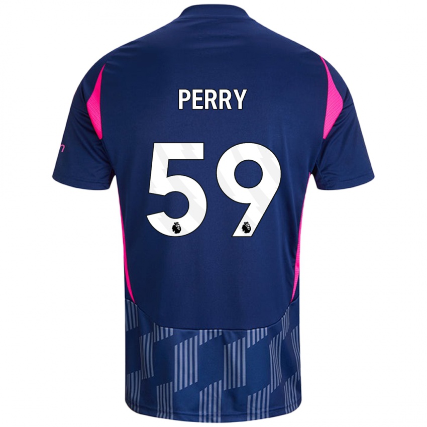 Criança Camisola Ben Perry #59 Rosa Azul Real Alternativa 2024/25 Camisa Brasil