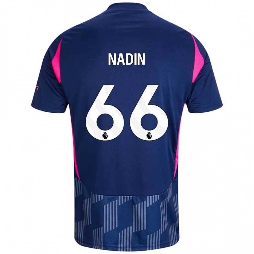 Criança Camisola Jack Nadin #66 Rosa Azul Real Alternativa 2024/25 Camisa Brasil