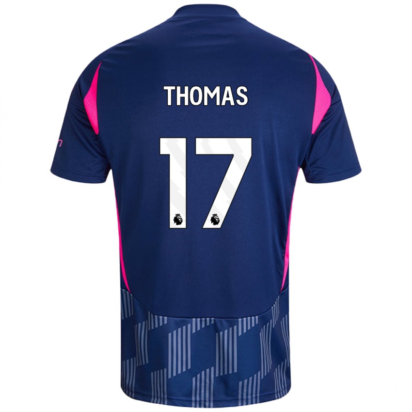 Criança Camisola Freya Thomas #17 Rosa Azul Real Alternativa 2024/25 Camisa Brasil