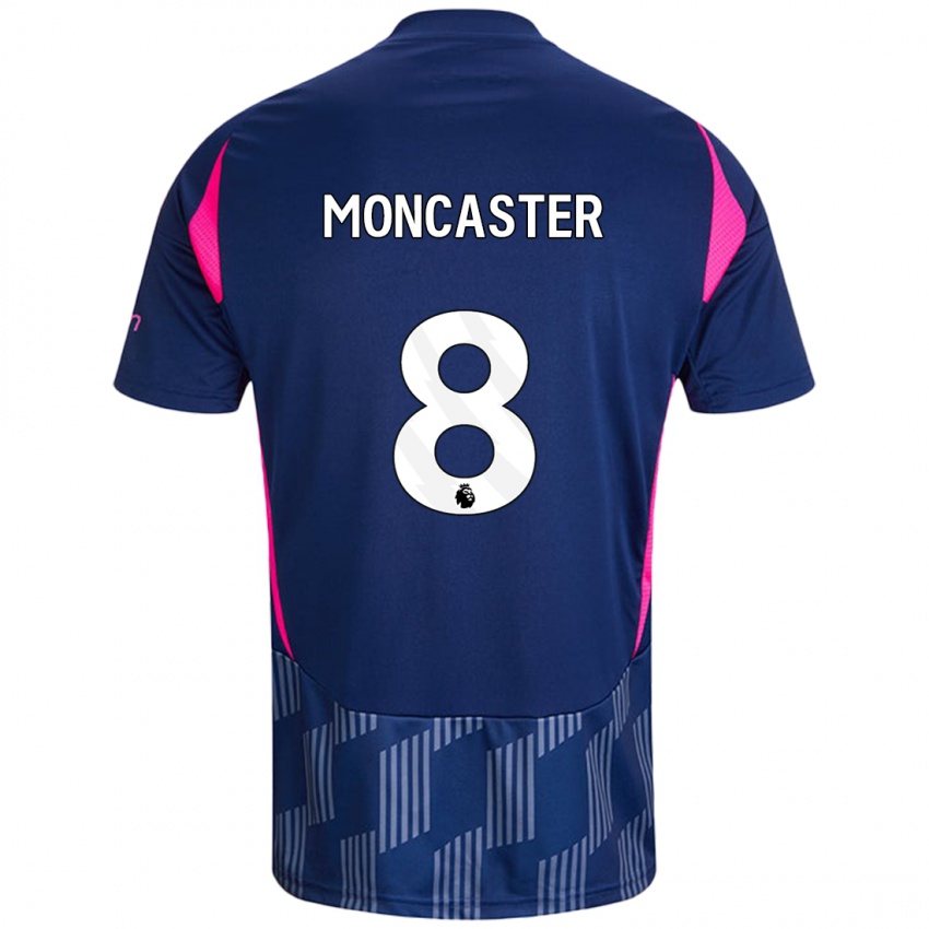 Criança Camisola Mai Moncaster #8 Rosa Azul Real Alternativa 2024/25 Camisa Brasil