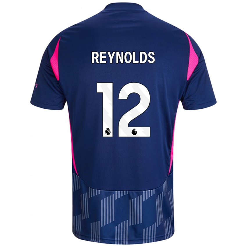 Criança Camisola Niamh Reynolds #12 Rosa Azul Real Alternativa 2024/25 Camisa Brasil