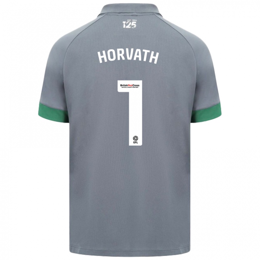 Criança Camisola Ethan Horvath #1 Cinza Escuro Alternativa 2024/25 Camisa Brasil