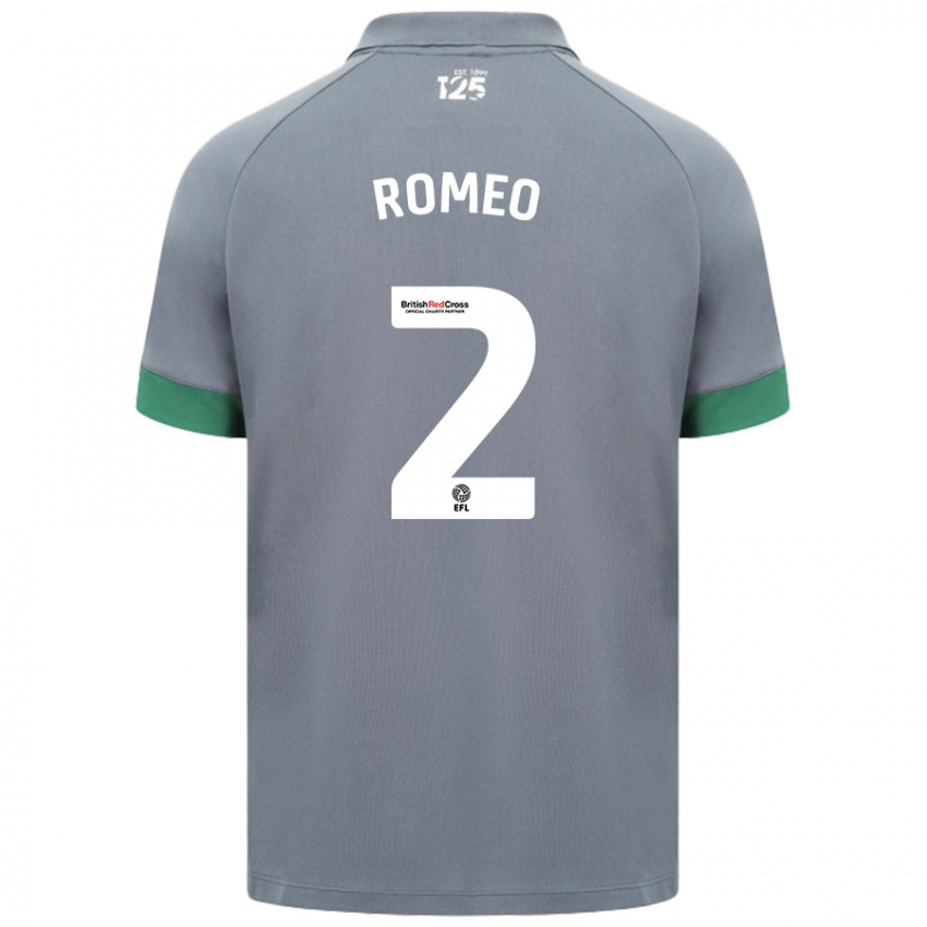 Criança Camisola Mahlon Romeo #2 Cinza Escuro Alternativa 2024/25 Camisa Brasil