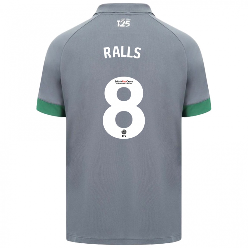 Criança Camisola Joe Ralls #8 Cinza Escuro Alternativa 2024/25 Camisa Brasil