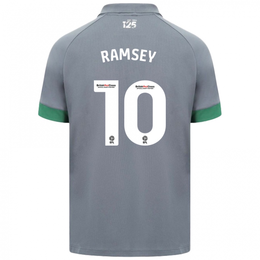 Criança Camisola Aaron Ramsey #10 Cinza Escuro Alternativa 2024/25 Camisa Brasil