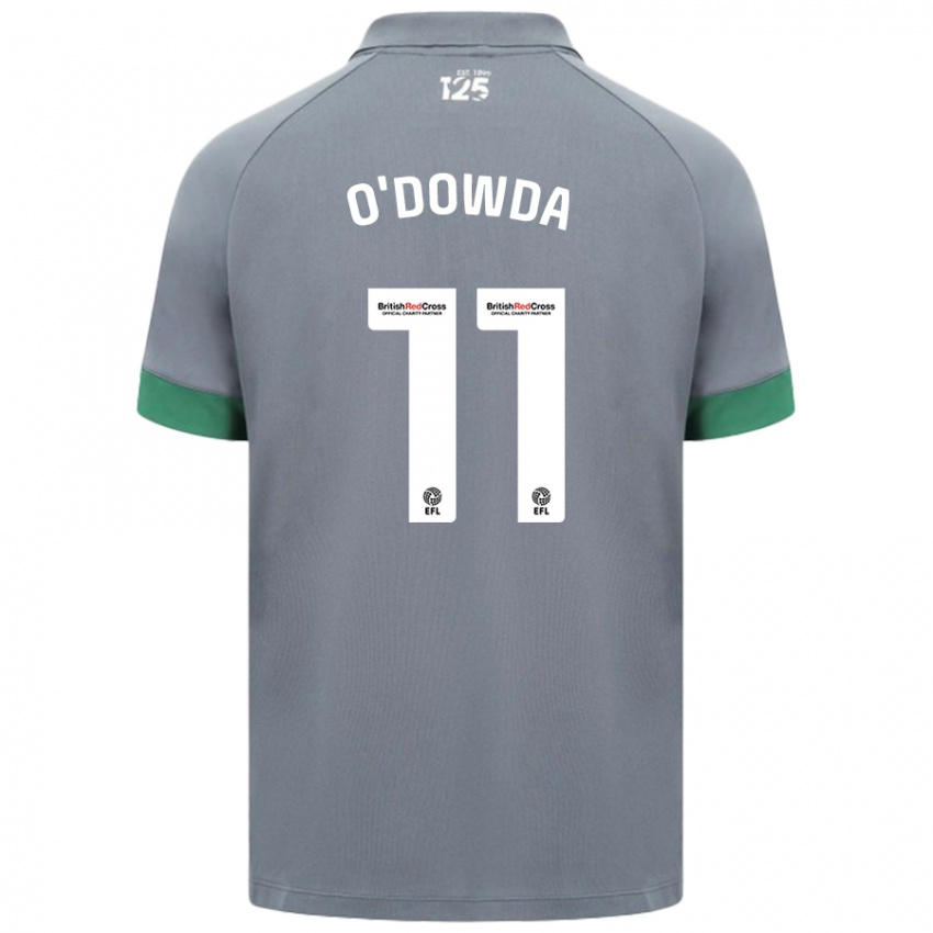 Criança Camisola Callum O'dowda #11 Cinza Escuro Alternativa 2024/25 Camisa Brasil