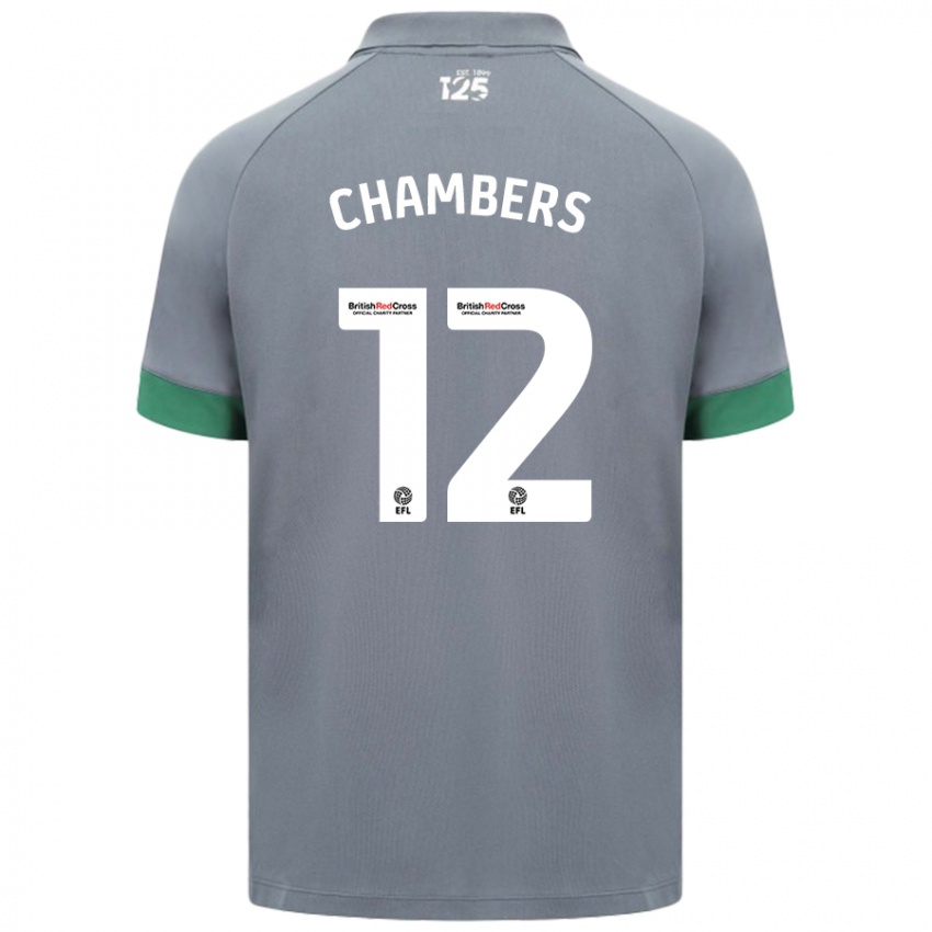 Criança Camisola Calum Chambers #12 Cinza Escuro Alternativa 2024/25 Camisa Brasil