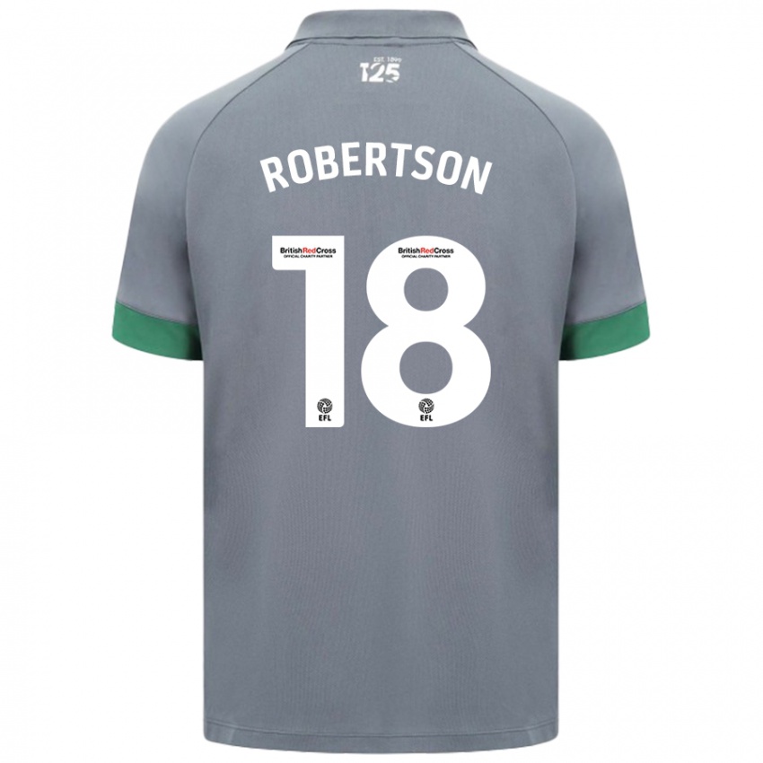 Criança Camisola Alex Robertson #18 Cinza Escuro Alternativa 2024/25 Camisa Brasil