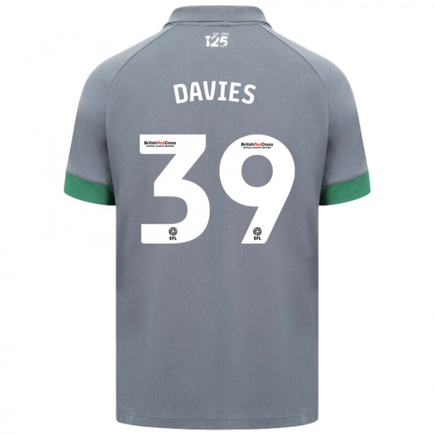 Criança Camisola Isaak Davies #39 Cinza Escuro Alternativa 2024/25 Camisa Brasil