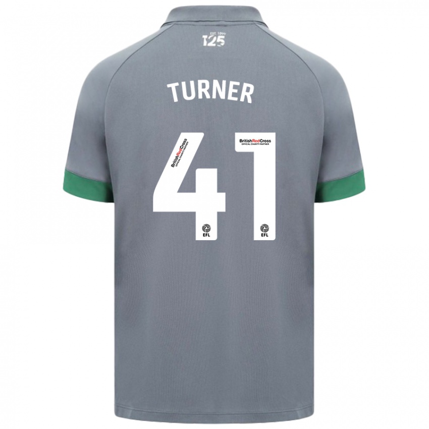 Criança Camisola Matthew Turner #41 Cinza Escuro Alternativa 2024/25 Camisa Brasil