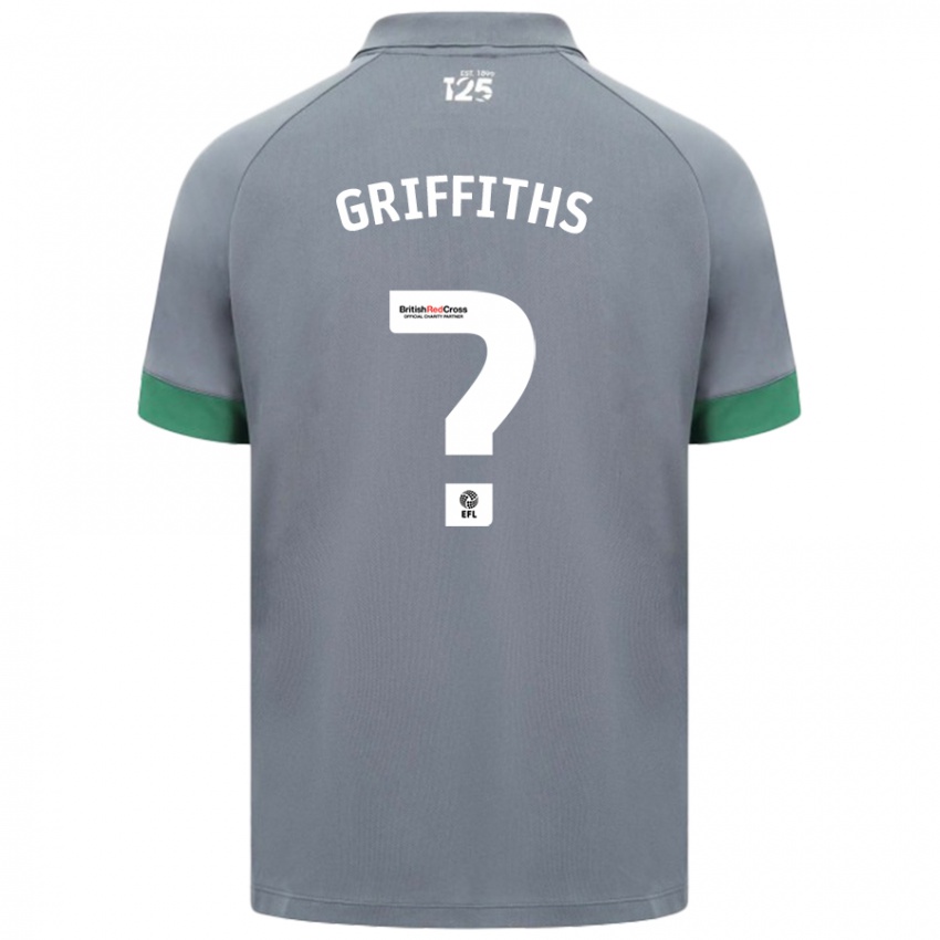 Criança Camisola Ewan Griffiths #0 Cinza Escuro Alternativa 2024/25 Camisa Brasil