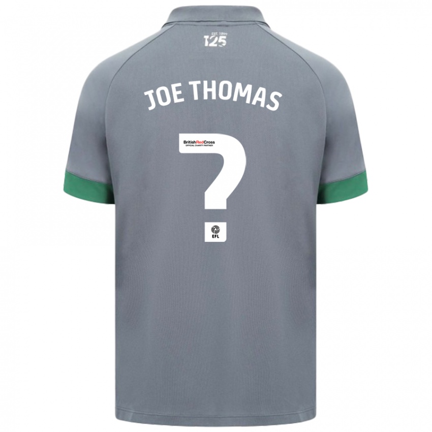 Criança Camisola Joe Thomas #0 Cinza Escuro Alternativa 2024/25 Camisa Brasil