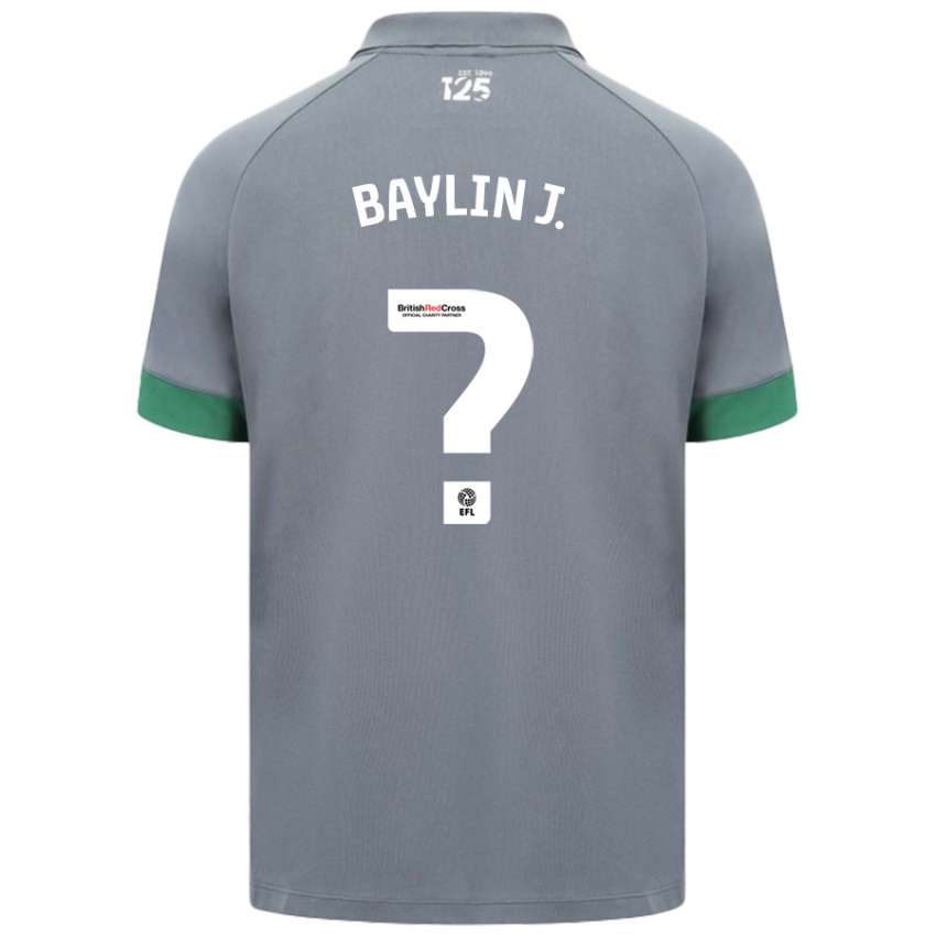 Criança Camisola Baylin Johnson #0 Cinza Escuro Alternativa 2024/25 Camisa Brasil