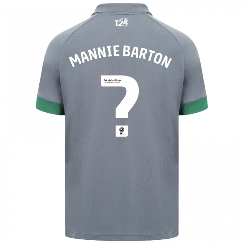 Criança Camisola Mannie Barton #0 Cinza Escuro Alternativa 2024/25 Camisa Brasil