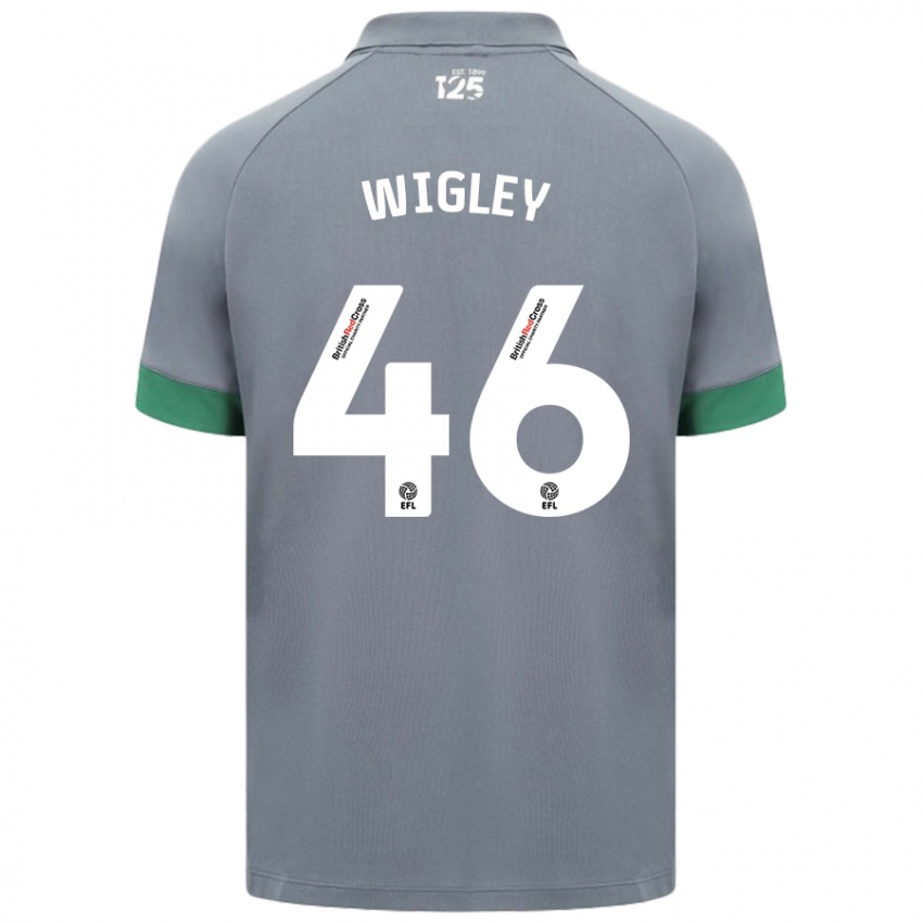 Criança Camisola Morgan Wigley #46 Cinza Escuro Alternativa 2024/25 Camisa Brasil