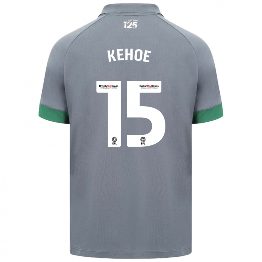 Criança Camisola Molly Kehoe #15 Cinza Escuro Alternativa 2024/25 Camisa Brasil