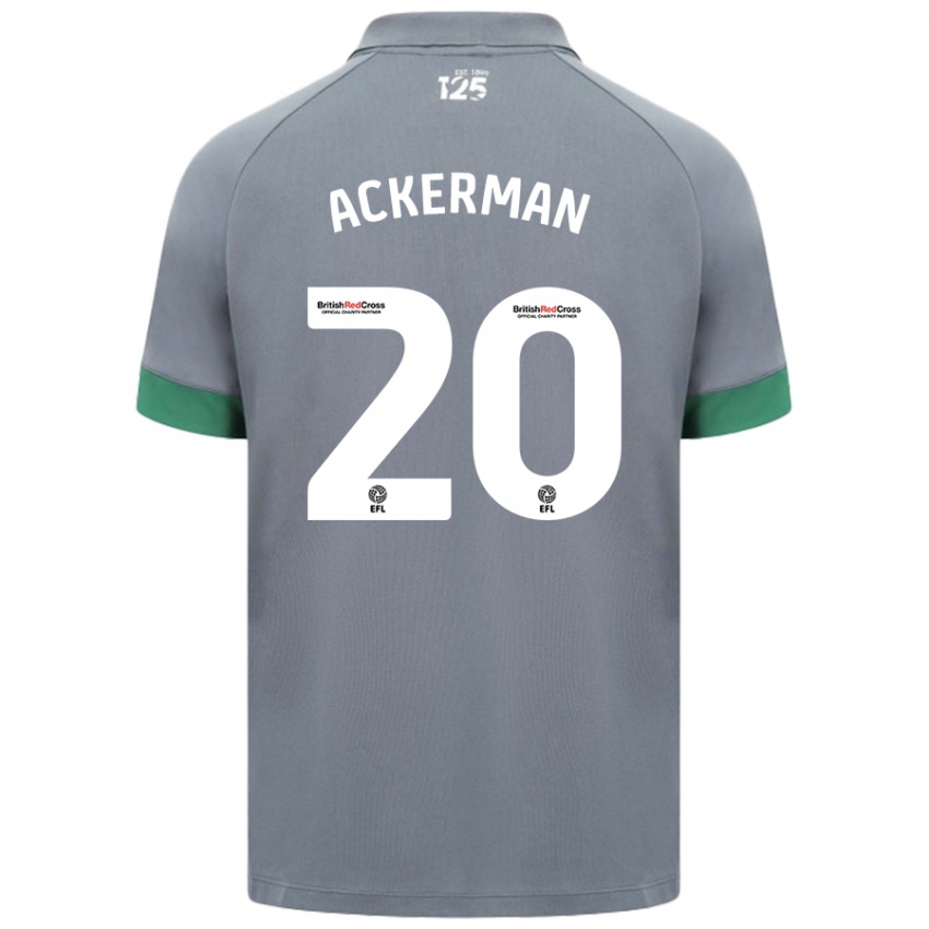 Criança Camisola Mali Ackerman #20 Cinza Escuro Alternativa 2024/25 Camisa Brasil