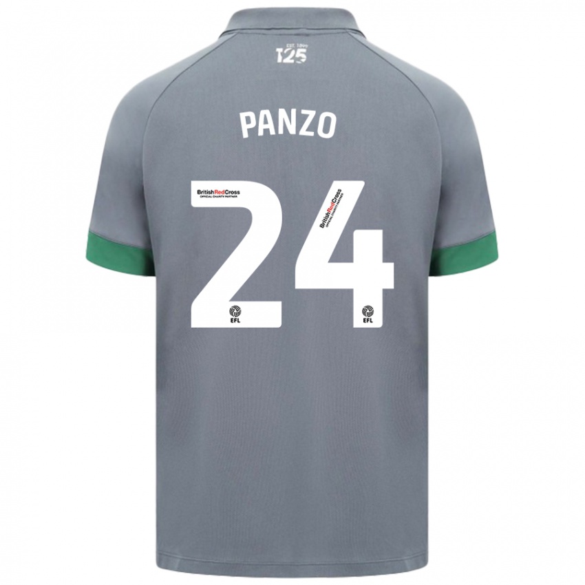 Criança Camisola Jonathan Panzo #24 Cinza Escuro Alternativa 2024/25 Camisa Brasil