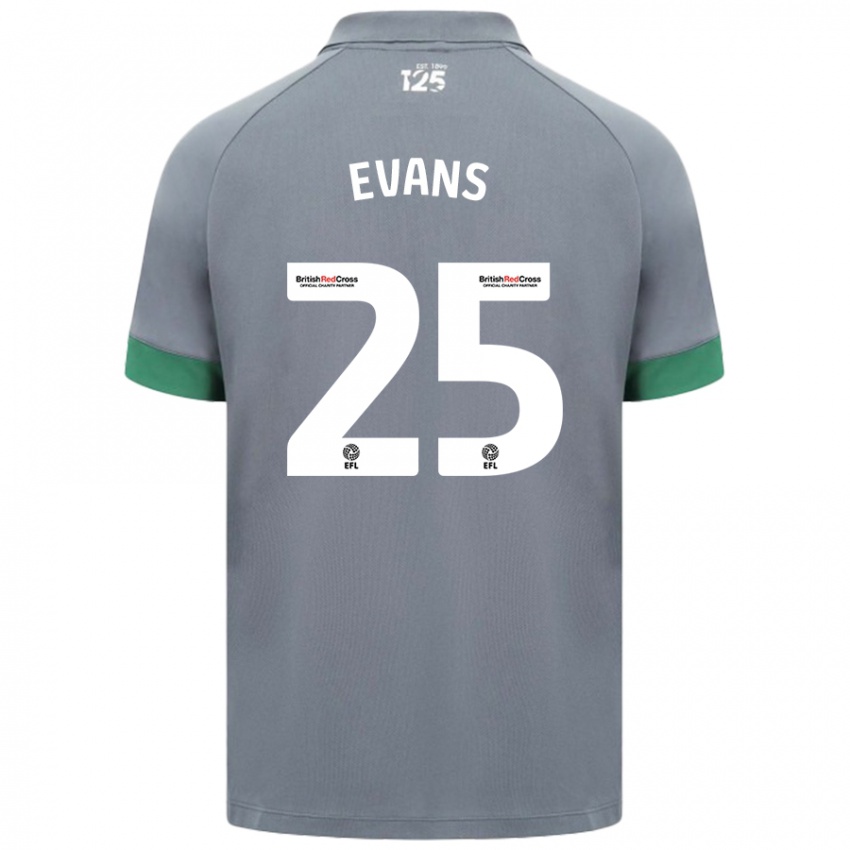 Criança Camisola Kieron Evans #25 Cinza Escuro Alternativa 2024/25 Camisa Brasil