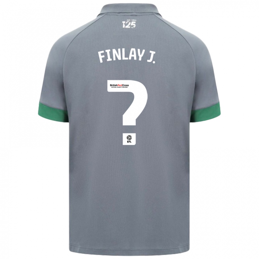 Criança Camisola Finlay Johnson #0 Cinza Escuro Alternativa 2024/25 Camisa Brasil