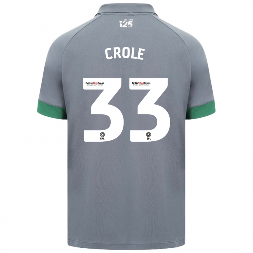 Criança Camisola James Crole #33 Cinza Escuro Alternativa 2024/25 Camisa Brasil