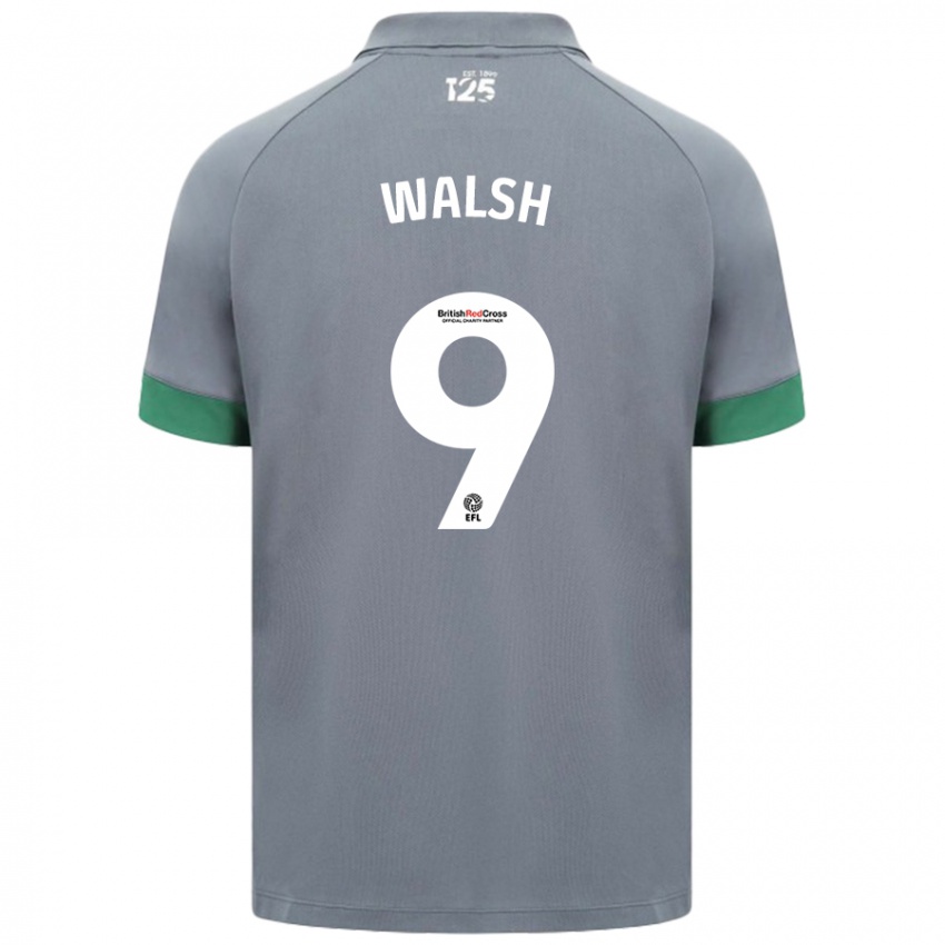 Criança Camisola Catherine Walsh #9 Cinza Escuro Alternativa 2024/25 Camisa Brasil