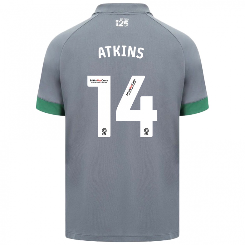 Criança Camisola Zoe Atkins #14 Cinza Escuro Alternativa 2024/25 Camisa Brasil