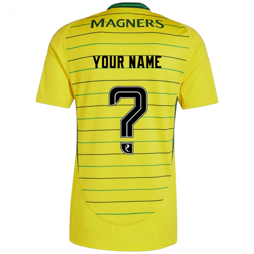 Criança Camisola Seu Nome #0 Amarelo Alternativa 2024/25 Camisa Brasil