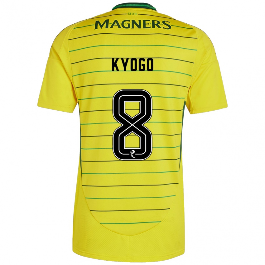 Criança Camisola Kyogo Furuhashi #8 Amarelo Alternativa 2024/25 Camisa Brasil