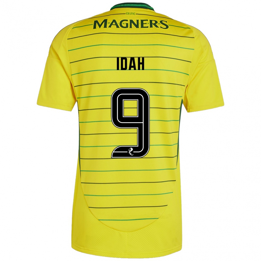 Criança Camisola Adam Idah #9 Amarelo Alternativa 2024/25 Camisa Brasil