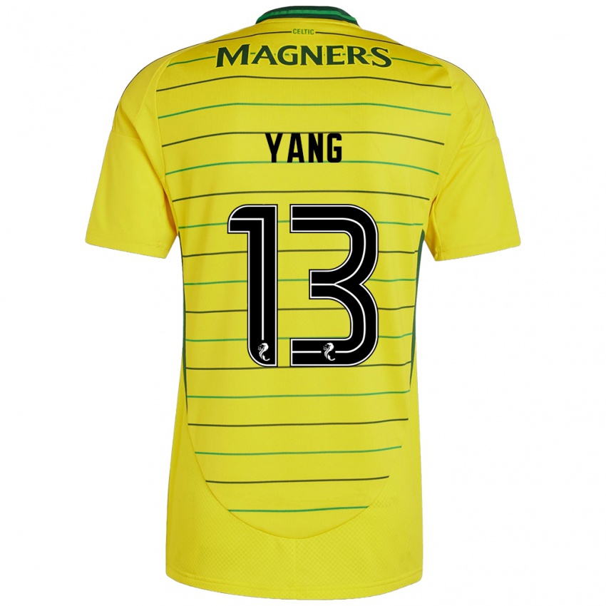 Criança Camisola Hyun-Jun Yang #13 Amarelo Alternativa 2024/25 Camisa Brasil