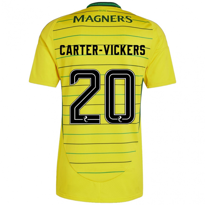 Criança Camisola Cameron Carter-Vickers #20 Amarelo Alternativa 2024/25 Camisa Brasil